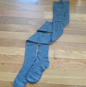 Knit thigh high socks